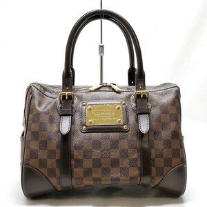 Authentic Louis Vuitton Berkeley Ebene Brown Damier Hand Bag mon780-110925